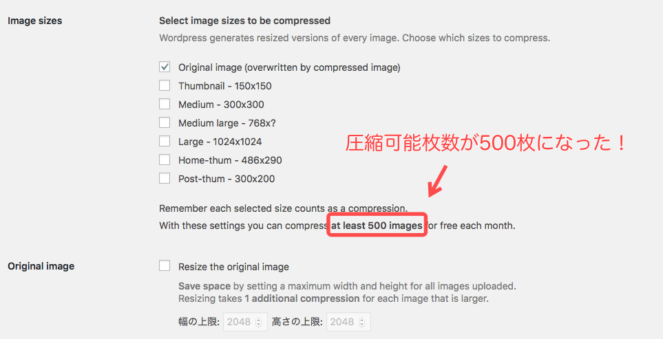 Compress JPEG ＆ PNG imagesのエラーの原因,設定を変更して解決